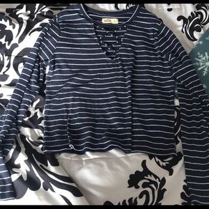 Blue Striped Long Sleeve Shirt